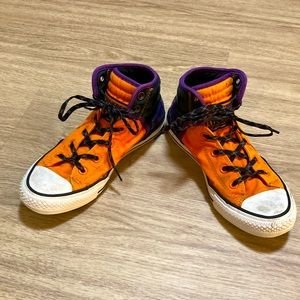 Converse | Vintage orange and black high tops